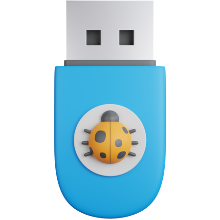 Bug USB  3D Icon