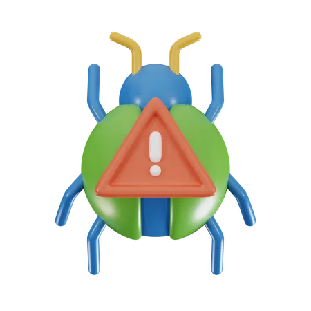 Error Bug Warning 3 D Icon 3D Icon
