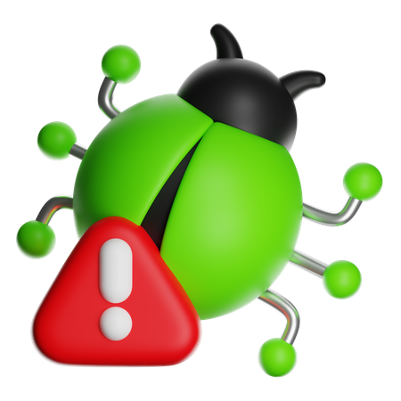 Bug Warning  3D Icon