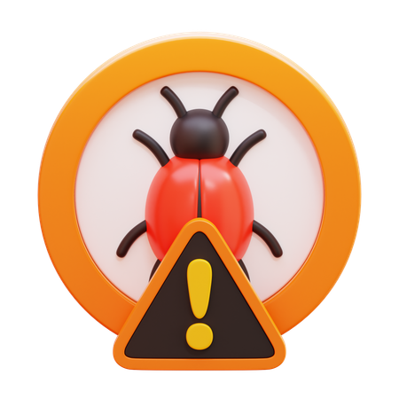 Bug Warning  3D Icon