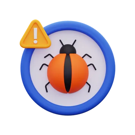 Bug Warning  3D Icon