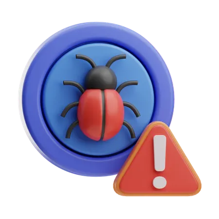 Bug Warning  3D Icon
