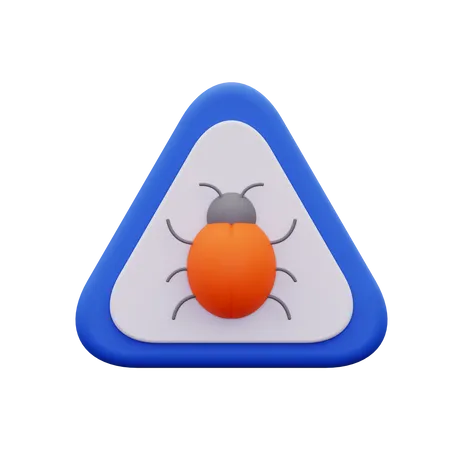 Bug Warning  3D Icon