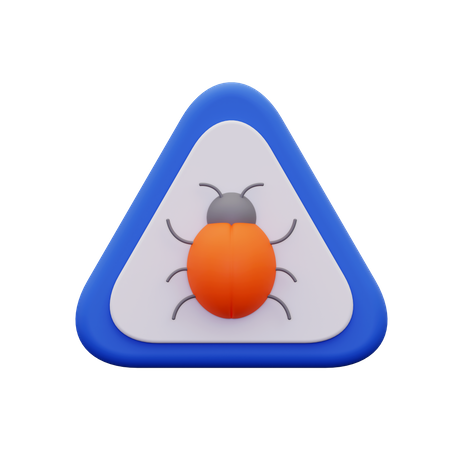 Bug Warning  3D Icon