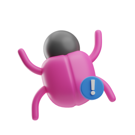 Bug Warning  3D Icon