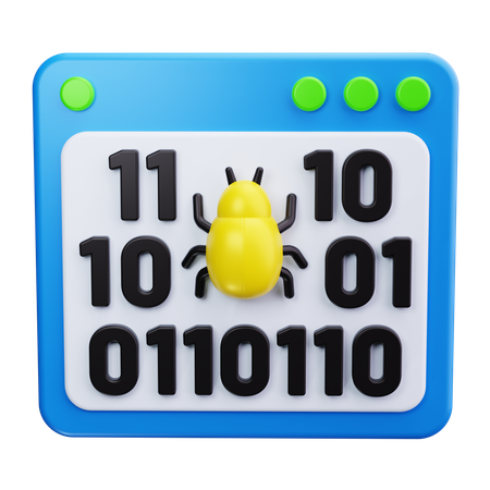 Bug Web  3D Icon