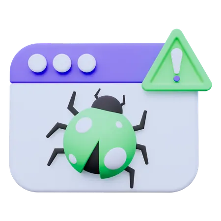 Bug Website  3D Icon