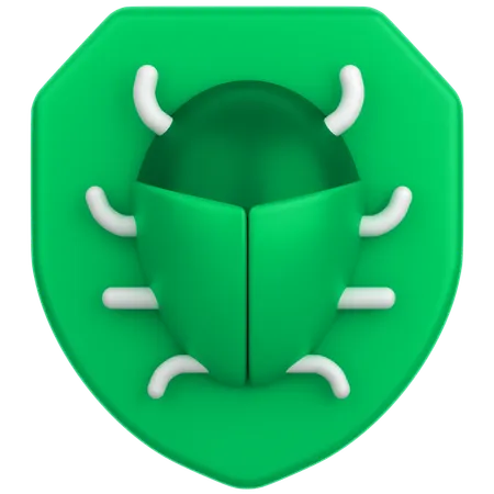 Bug Wirh Shield  3D Icon