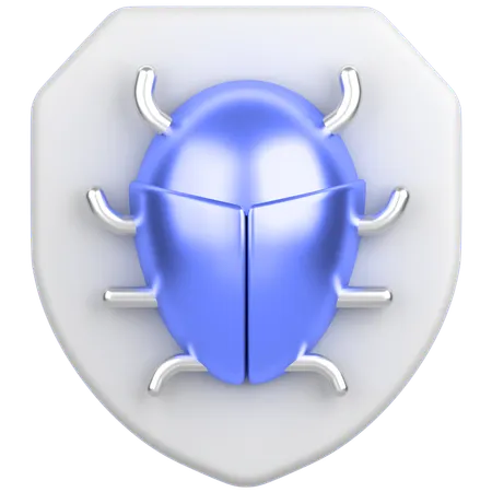 버그와 방패  3D Icon