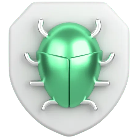 버그와 방패  3D Icon