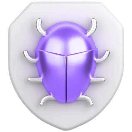 버그와 방패  3D Icon