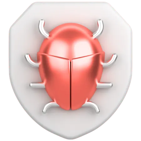버그와 방패  3D Icon