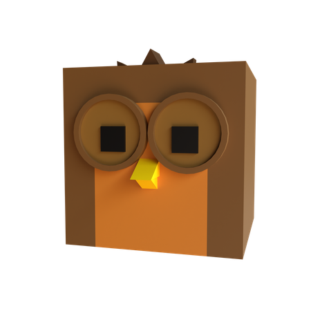 Búho  3D Icon