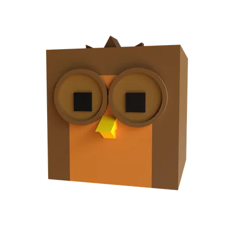 Búho  3D Icon