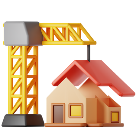 Build A House  3D Icon