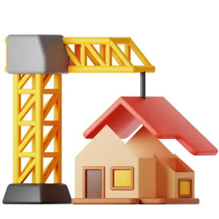 Build A House  3D Icon