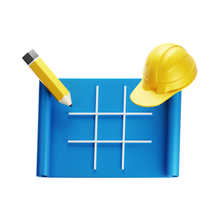 Build design  3D Icon