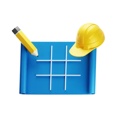 Build design  3D Icon