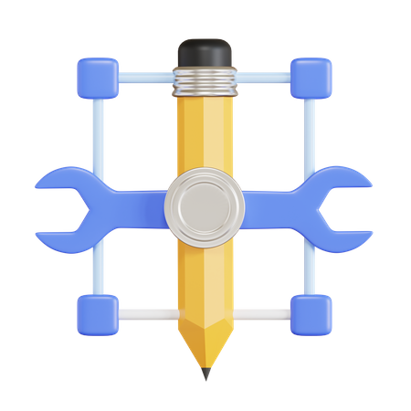 Build Design  3D Icon