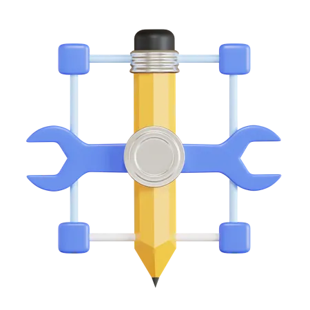 Build Design  3D Icon