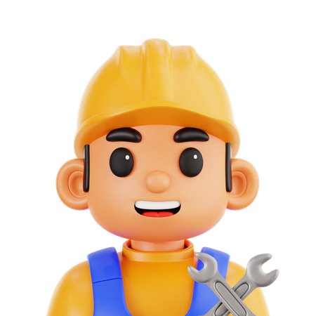 Builder  3D Icon