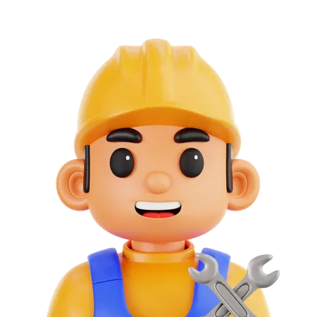 Builder  3D Icon