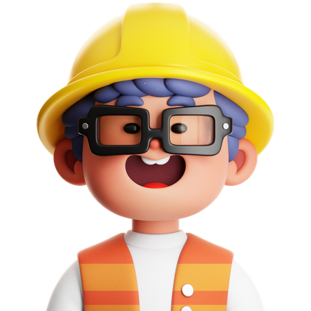 Builder  3D Icon