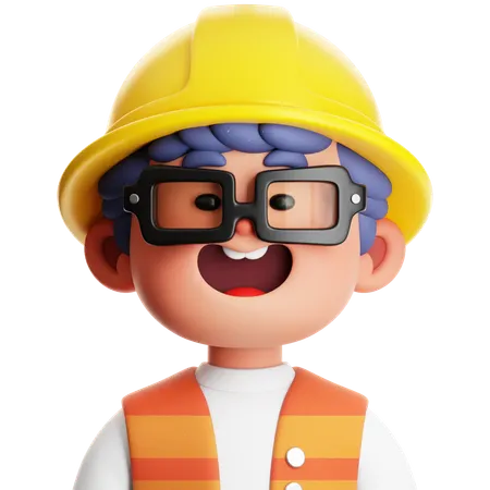Builder  3D Icon