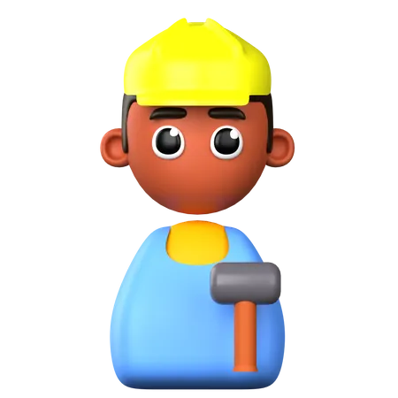 Builder  3D Icon