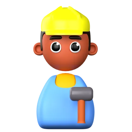 3 D Builder Avatar For Jobs Design 3D Icon