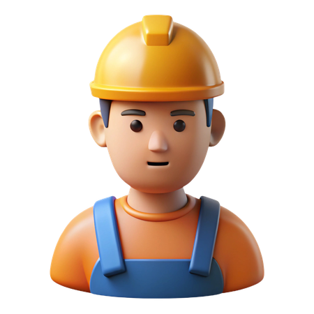 Builder Avatar  3D Icon