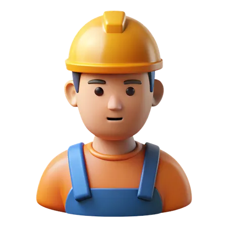 Builder Avatar  3D Icon