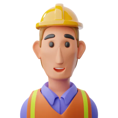 Builder avatar  3D Icon