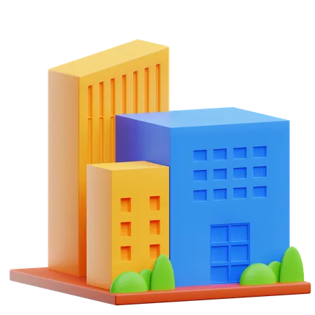 建物  3D Icon