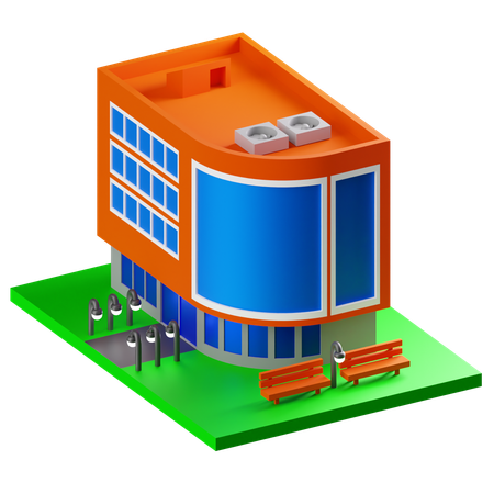 Building  3D Icon