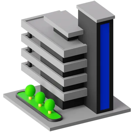 Building  3D Icon