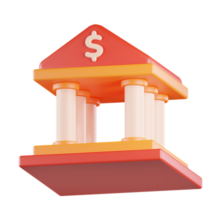 Building Bank 3D Icon