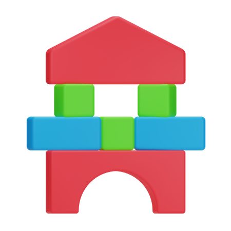 Building Block  3D Icon