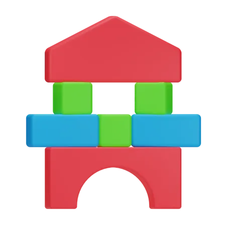 Building Block  3D Icon