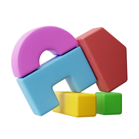 Building block  3D Icon