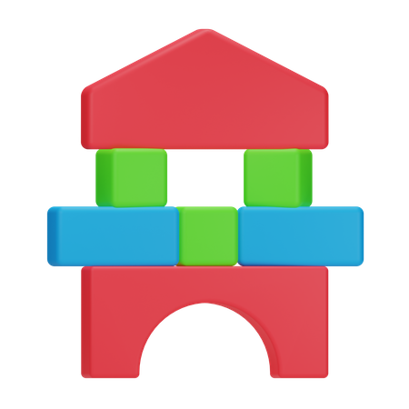 Building Block  3D Icon