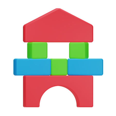 Building Block 3D Icon