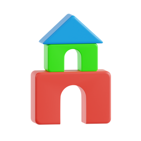 Building Block Game  3D Icon