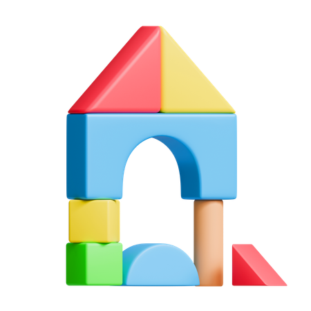 Building Block Toy  3D Icon