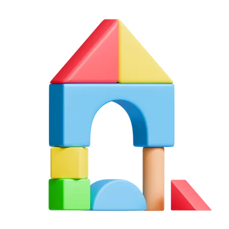 Building Block Toy  3D Icon