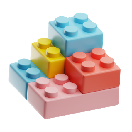 빌딩 블록  3D Icon