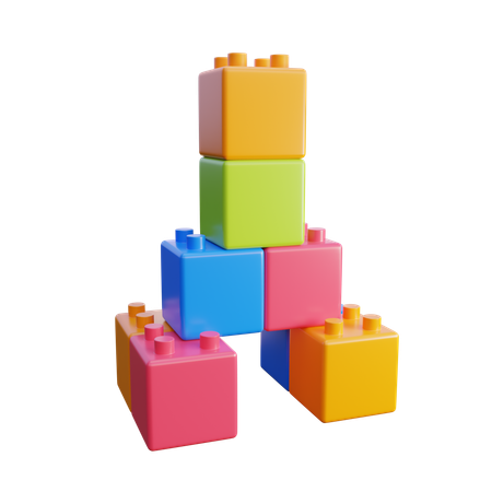 Building Blocks  3D Icon