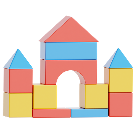 Building Blocks  3D Icon