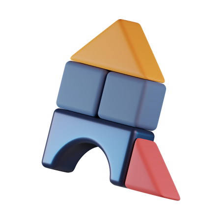 Building Blocks  3D Icon