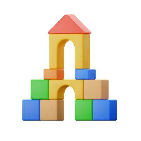 Building Blocks  3D Icon